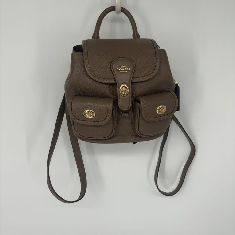 Coach Pebbled Leather Mini Backpack